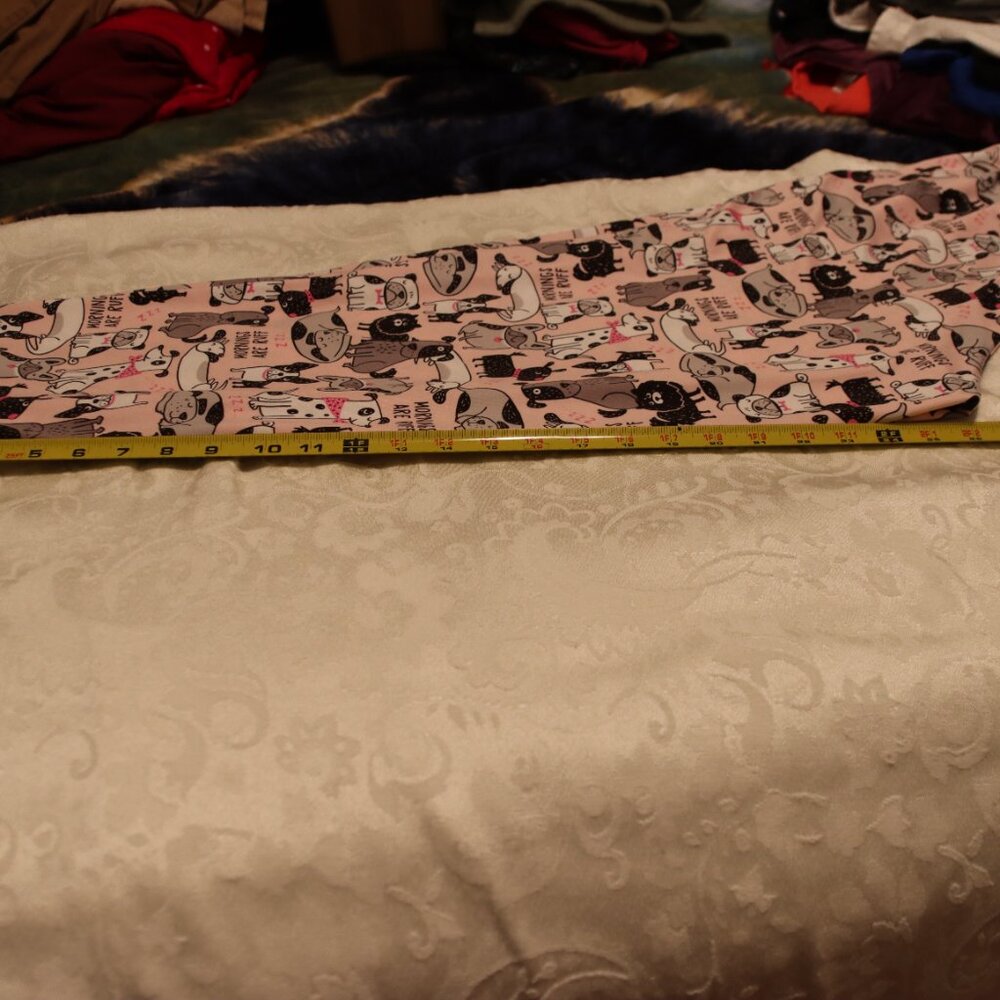 Secret Treasures Mornings are Ruff Dog Print Pajama Pants pants size Large - Picture 9 of 13